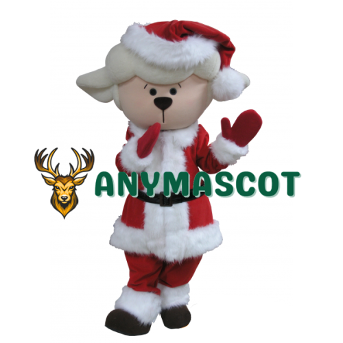 Cute Christmas Sheep Mascot Costume