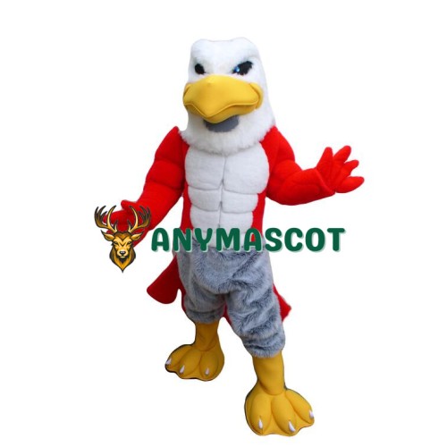 Friendly Power Hawk Mascot Costume
