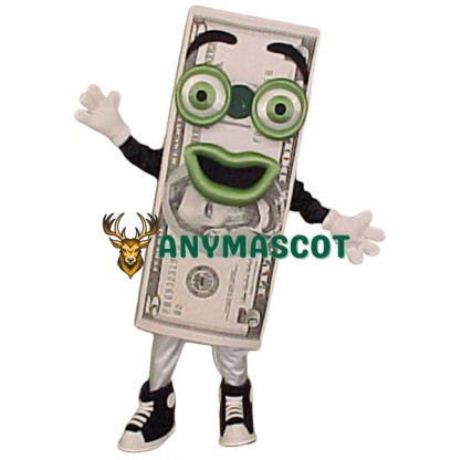 Dollar Bill Mascot Costume