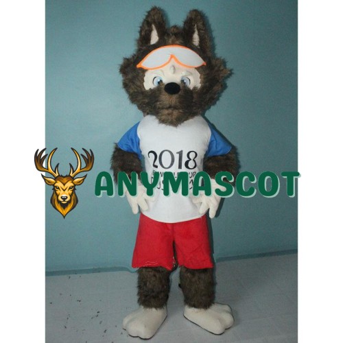 Zabivaka Russia World Cup Wolf Mascot Costume