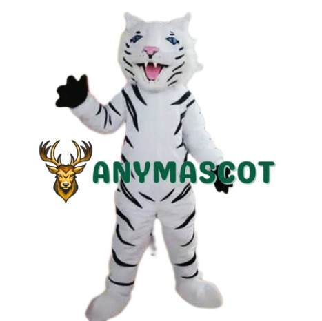 Fierce White Tiger Mascot Costume