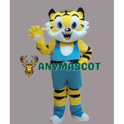 New Style Yellow Tiger Mascot Costume