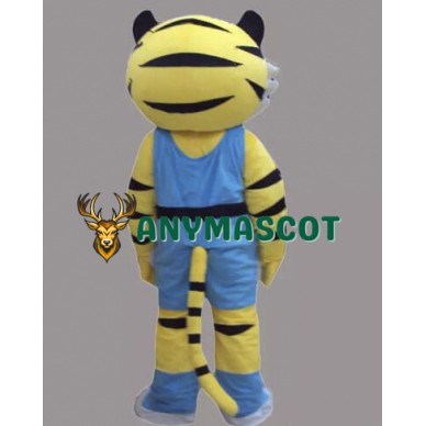New Style Yellow Tiger Mascot Costume