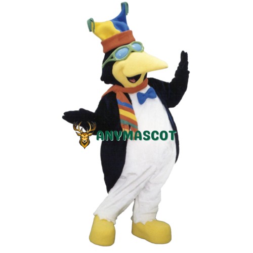 Friendly Christmas Penguin Mascot Costume