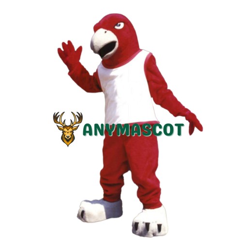 Fierce Red Falcon Mascot Costume