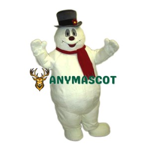 Happy Lightweight Snowman Mascot Costume
