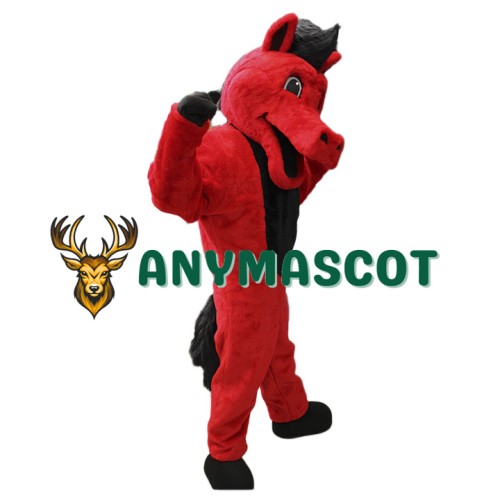 Red Horse Mascot Costume