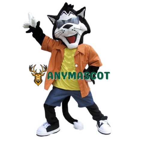 Happy Lightweight Cat Mascot Costume