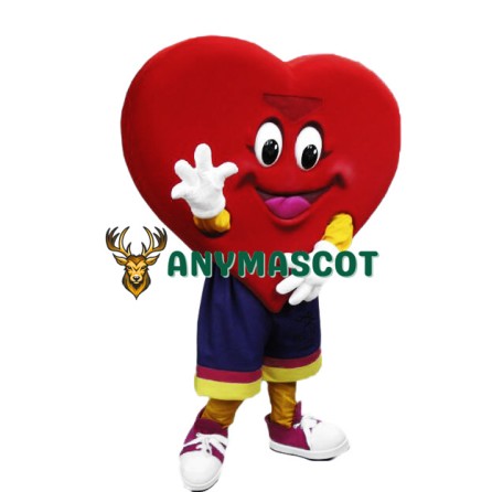 Happy Lightweight Heart Mascot Costume