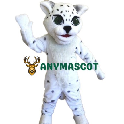 Happy Lightweight Snow Leopard Mascot Costume