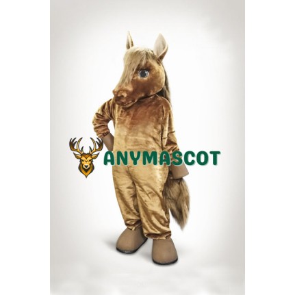 Lovely Brown Horse Mascot Costume