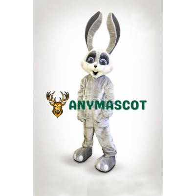Smiling Bunny Mascot Costume