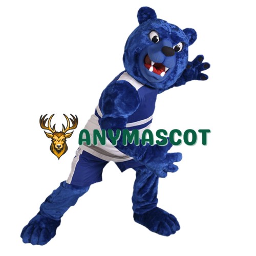 Fierce Blue Bear Mascot Costume
