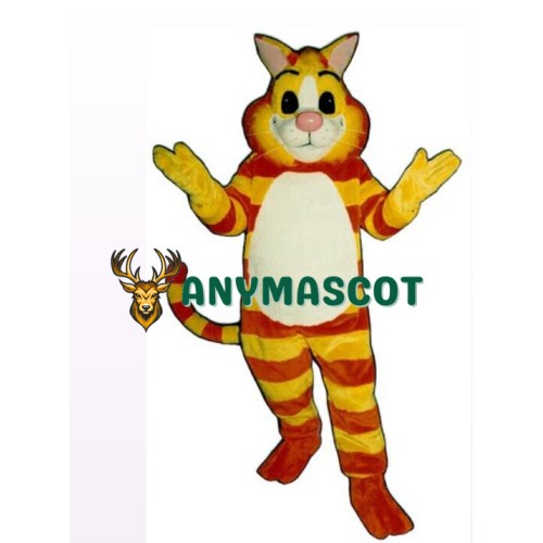 Friendly Cheshire Cat Mascot Costume