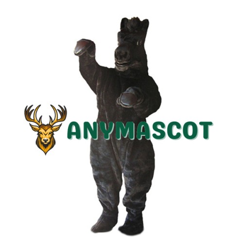 Power Black Horse Mascot Costume