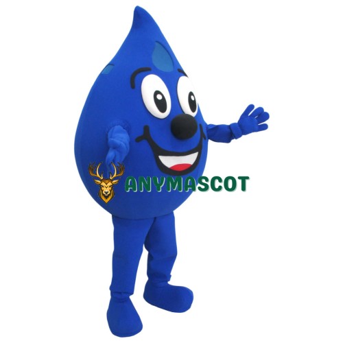 Happy Water Drop Mascot Costume