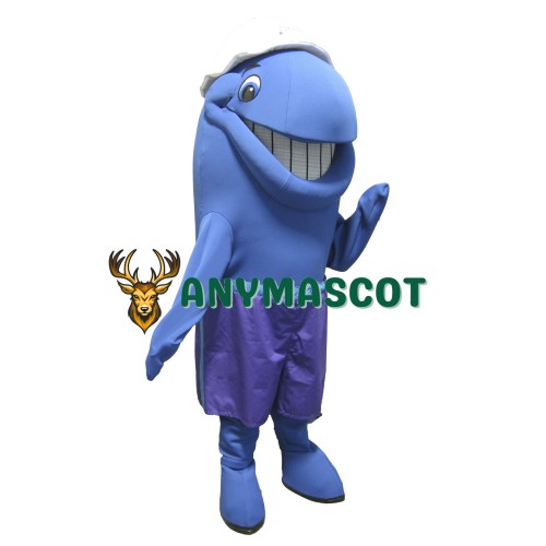 Blue Whale Mascot Costume