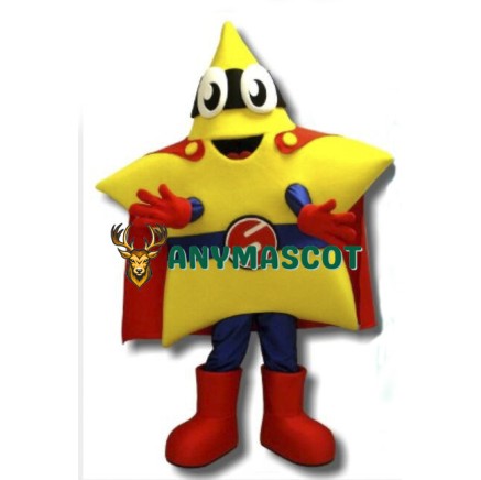 Happy Five Star Mascot Costume