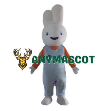Smiling Rabbit Bunny Mascot Costume