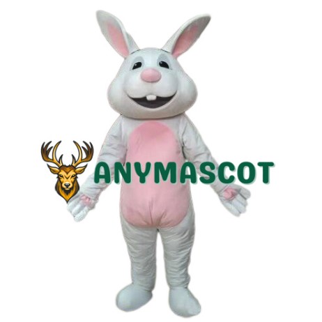 Easter White Rabbit Bunny Mascot Costume