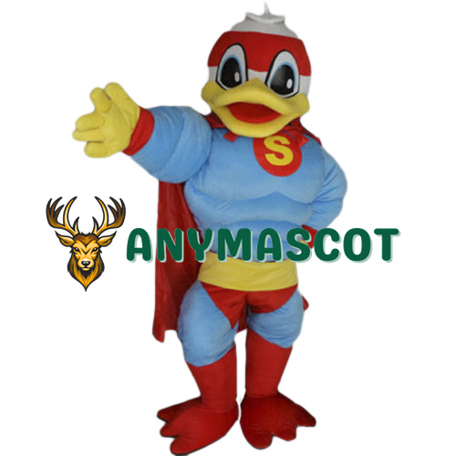 Super Hero Donald Duck Mascot Costume