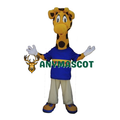 College Giraffe Mascot Costume