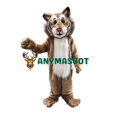 Friendly Lightweight Bobcat Mascot Costume