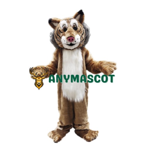 Friendly Lightweight Bobcat Mascot Costume