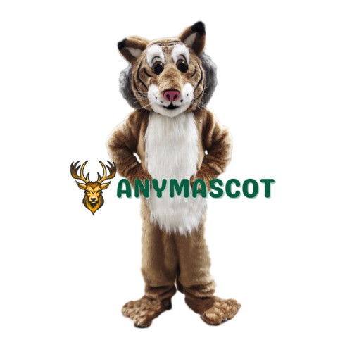 Friendly Lightweight Bobcat Mascot Costume