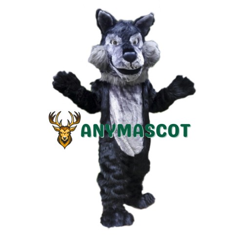 Plush Wolf Mascot Costume