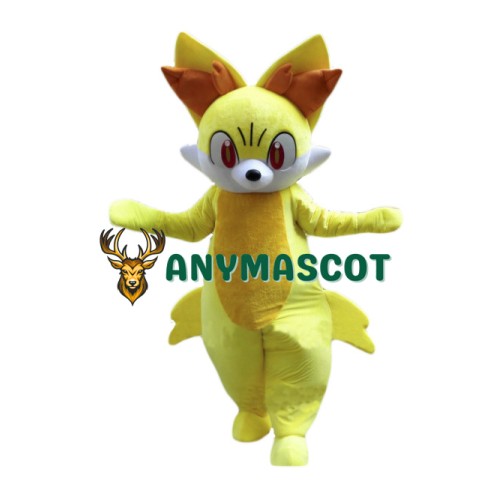 Cartoon Fennekin Mascot Costume