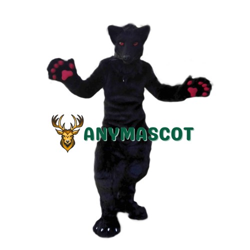 Red Eye Wolf Mascot Costume