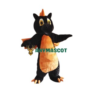 Cute Black Dragon Mascot Costume