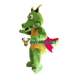 Cute Lightweight Green Dragon Mascot Costume