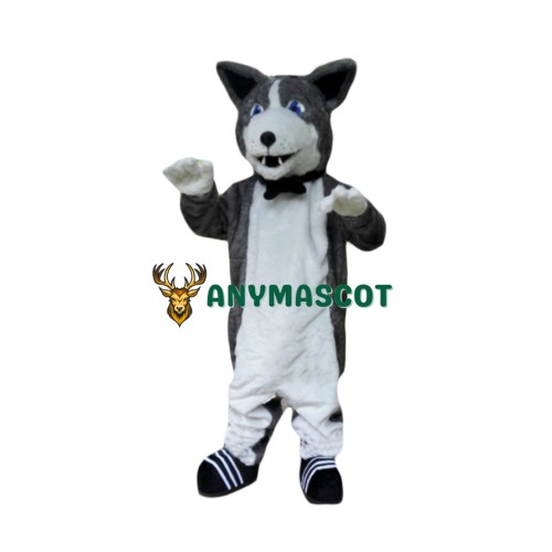 Cute Plush Husky Mascot Costume
