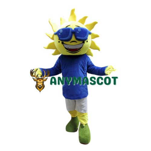 Sunflower Boy Mascot Costume