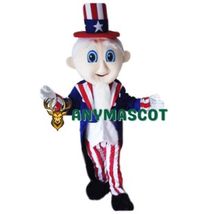 Cute Uncle Sam Mascot Costume
