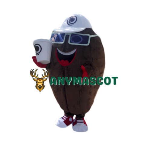 Coffee Bean Mascot Costume