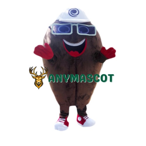Coffee Bean Mascot Costume