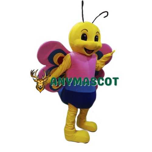 Friendly Lightweight Butterfly Mascot Costume