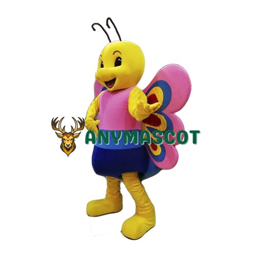 Friendly Lightweight Butterfly Mascot Costume