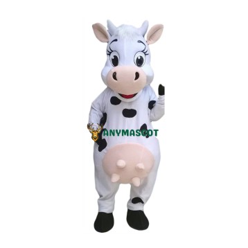 Happy Lightweight Cow Mascot Costume