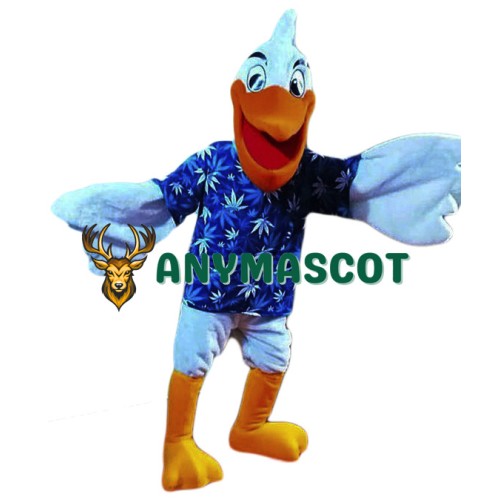 Happy Lightweight Pelican Mascot Costume