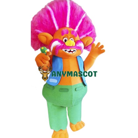 King Peppy Troll Mascot Costume