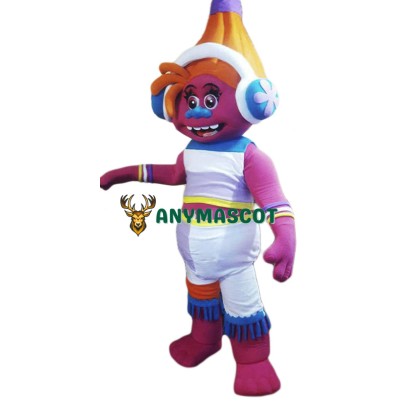 DJ Suki Troll Mascot Costume