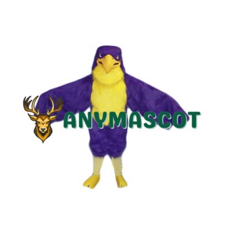 Purple Falcon Mascot Costume