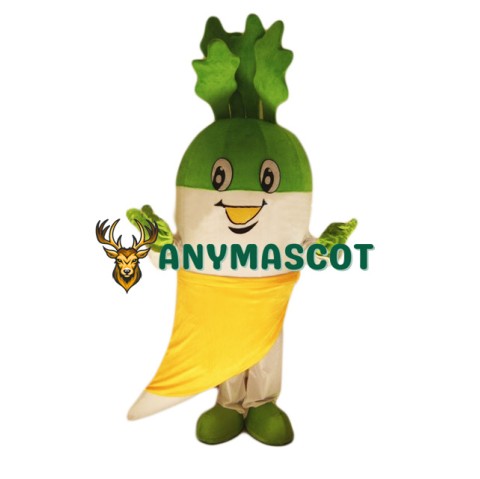 White Radish Mascot Costume