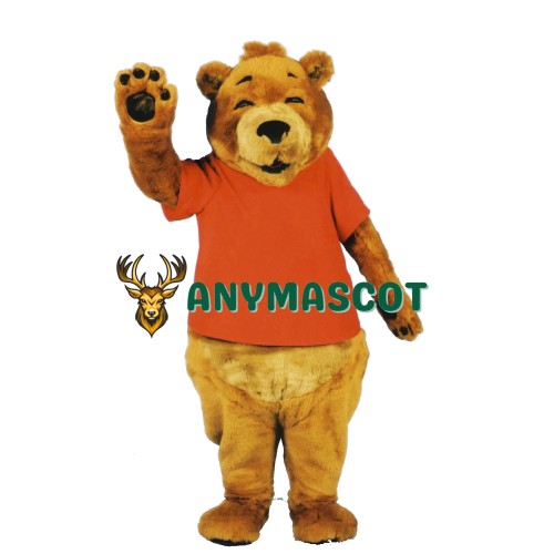 Smiling Bear Mascot Costume
