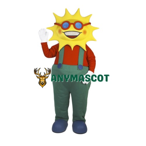 Smiling Lightweight Sun Mascot Costume