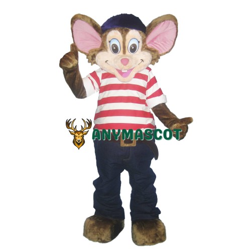Happy Lightweight Mouse Mascot Costume